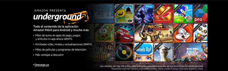 Illustration for article titled Amazon Underground disponible en España: las mejores apps de Android totalmente gratis